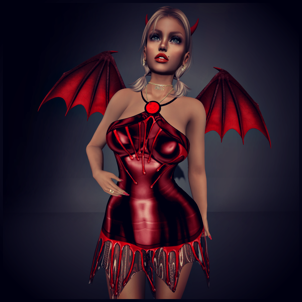 FREE Halloween outfit hotns, wings, dress &amp; boots